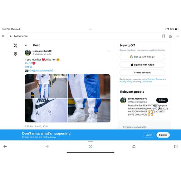 EUC NIKE Icon Clash Loose Fit Royal Blue Colorblock Jogger Pants Women’s XS - Picture 13 of 13